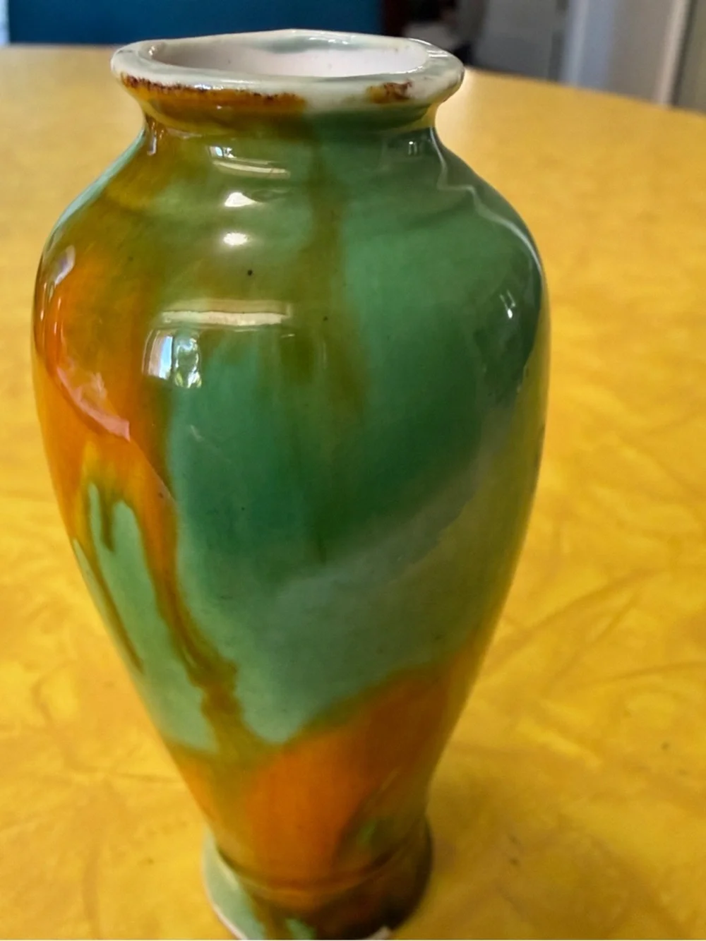 Vintage Ceramic Drip Bud Vase